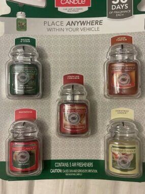 YANKEE CANDLE Car Jars 1 Pack (5 in 1 Pack)